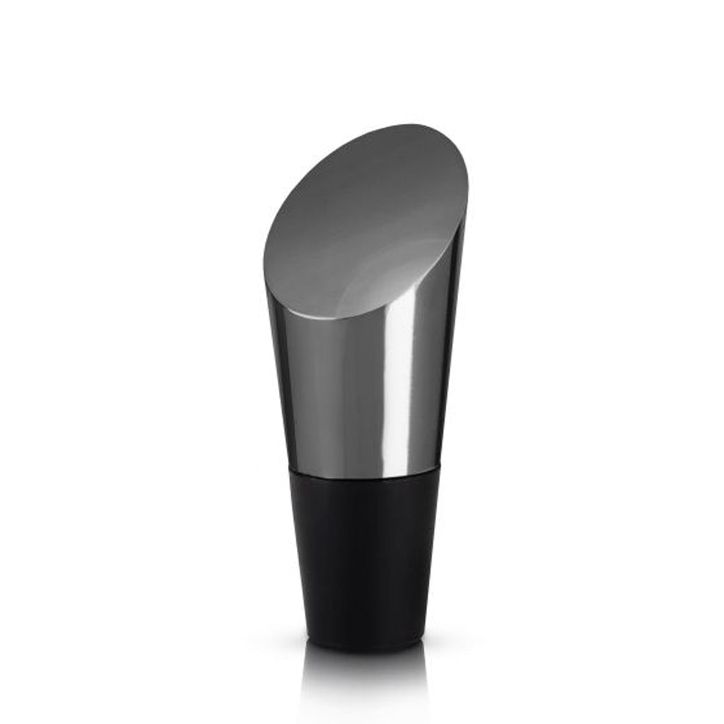 VISKI Warren Heavyweight Bottle Stopper, Gunmetal Black