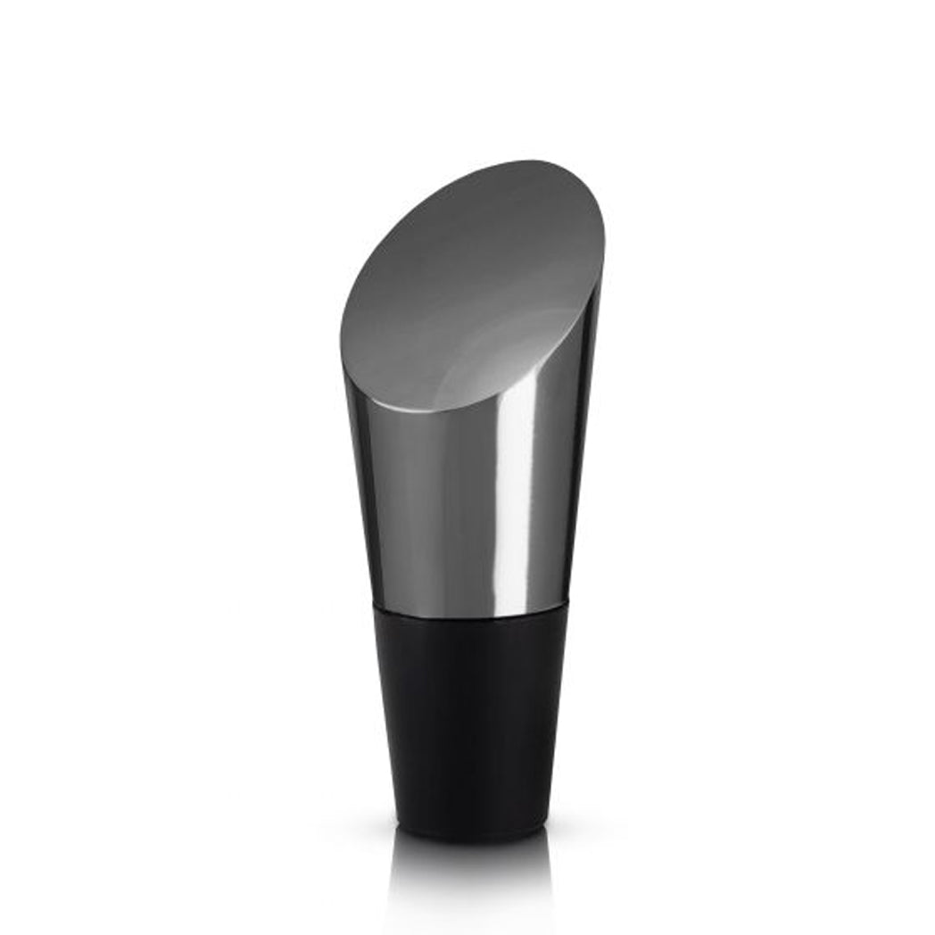 VISKI Warren Heavyweight Bottle Stopper, Gunmetal Black