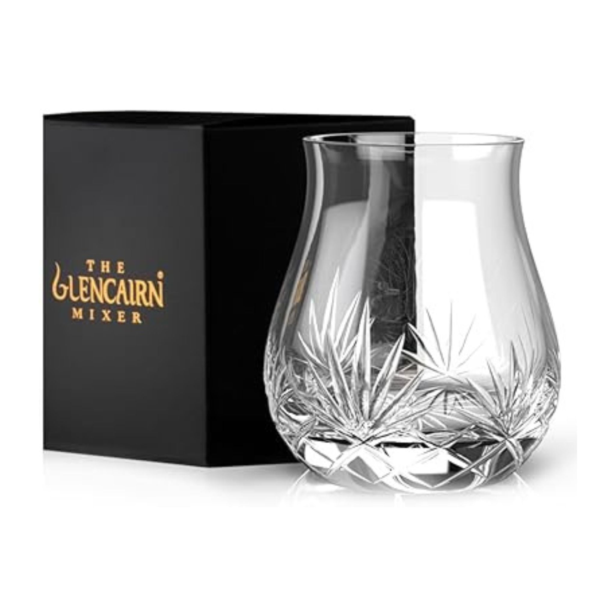Glencairn Tartan Cut Crystal Mixer Glass (Single) - On The Tabl