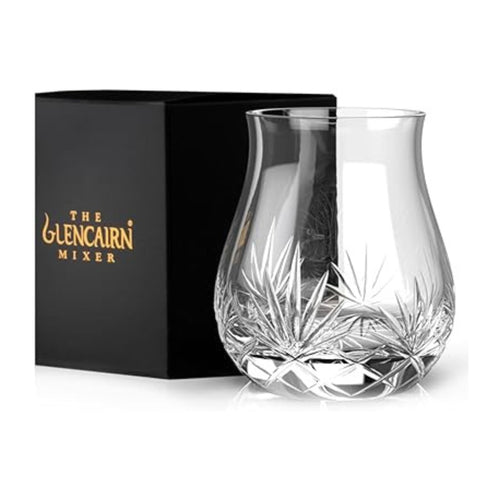 Glencairn Tartan Cut Crystal Mixer Glass (Single) - On The Tabl