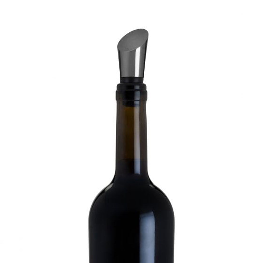VISKI Warren Heavyweight Bottle Stopper, Gunmetal Black